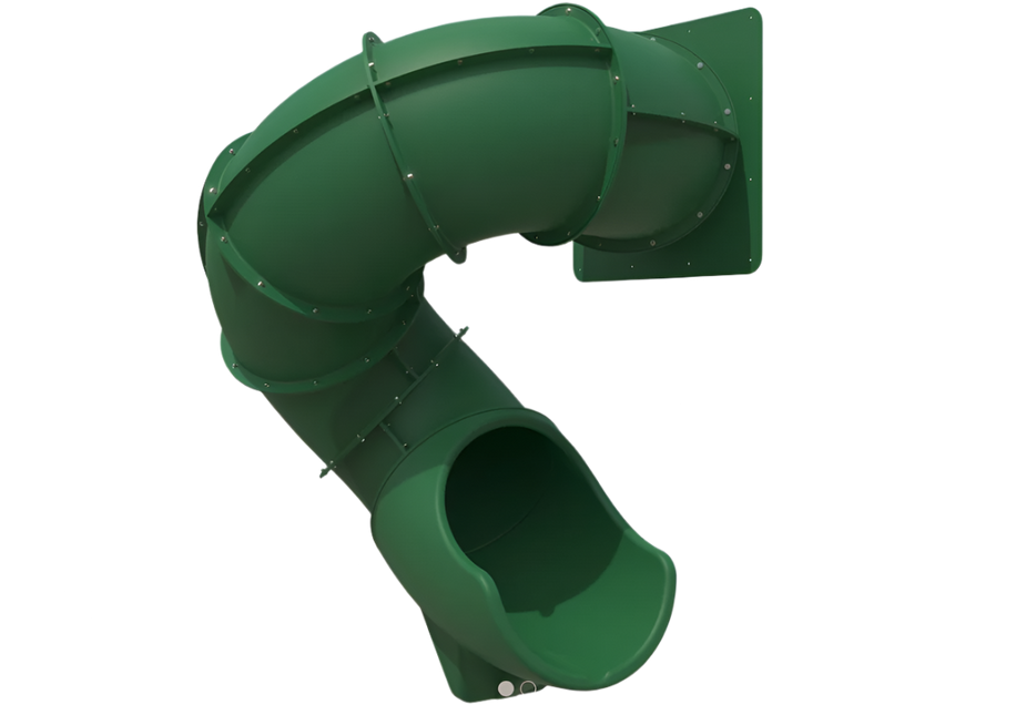 Backyard Adventures | Spiral Tube Slide w/ Adapter Wall