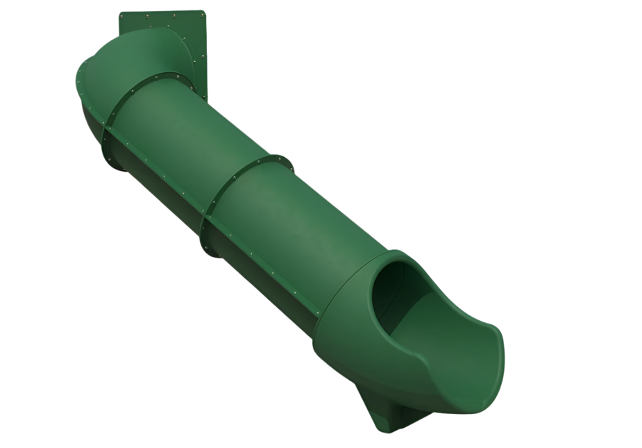 Backyard Adventures | 90 Degree Tube Slide with Adapter Wall