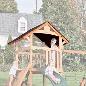 Backyard Adventures | Summit Outlook Wood Roof with Gable Kit
