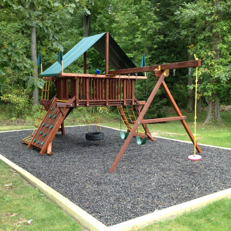 RubberMulch | Playsafer Rubber Mulch | Unpainted Black