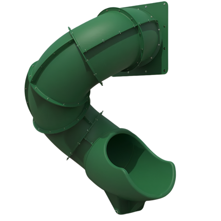 Backyard Adventures | Spiral Tube Slide w/ Adapter Wall